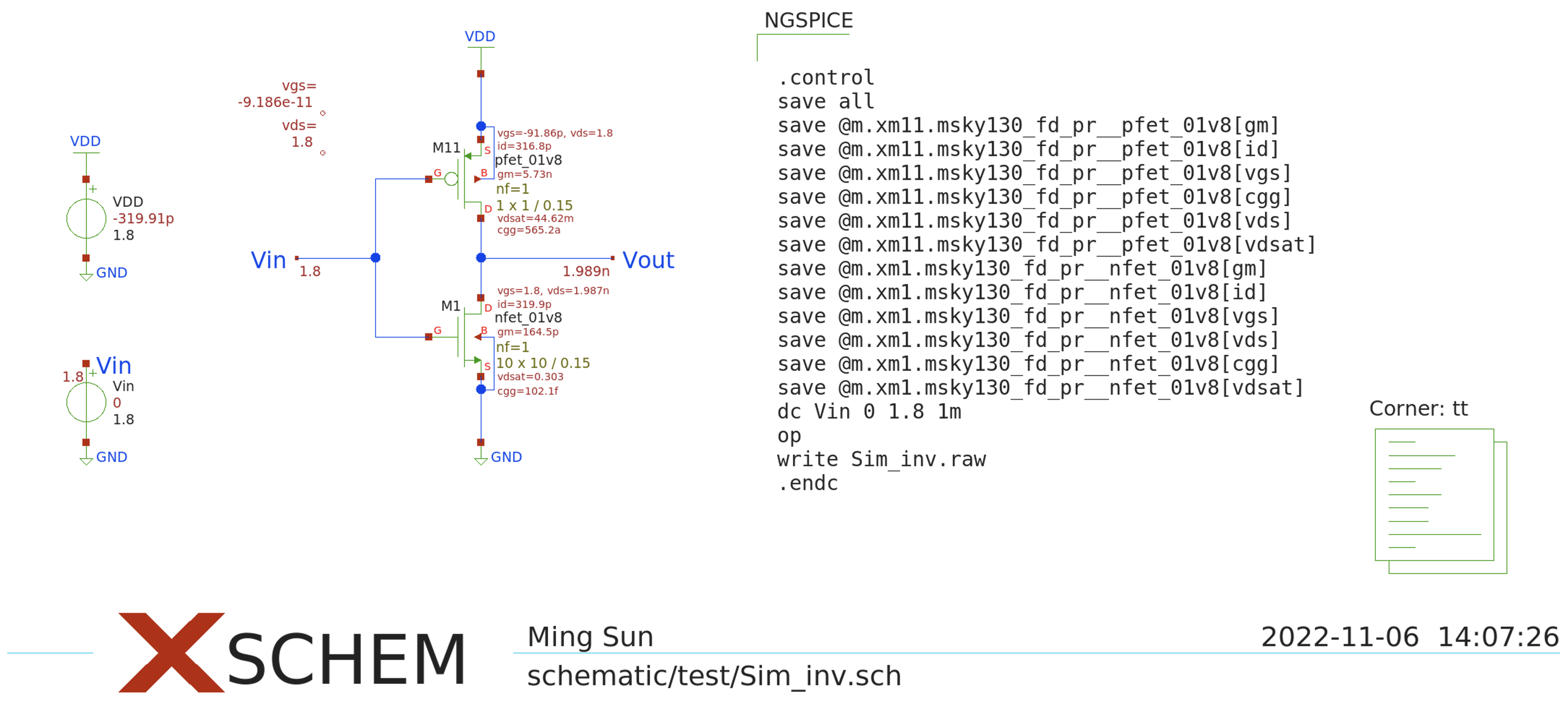 Completed schematic