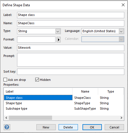 delete existing shape data