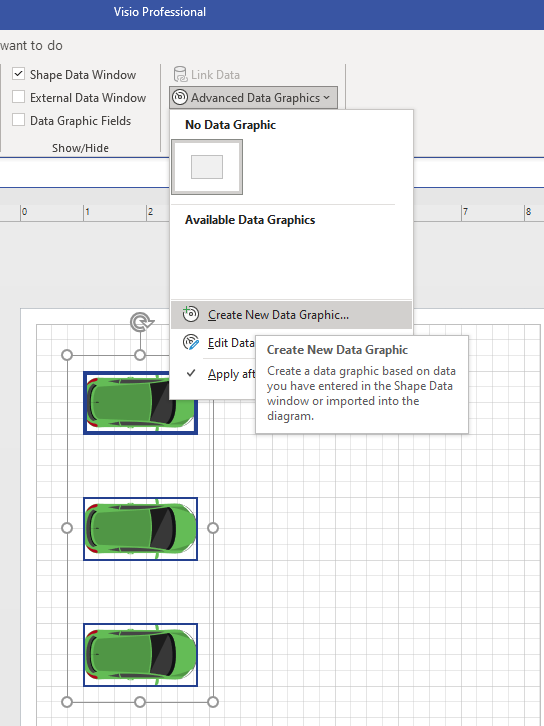 Create new data graphics