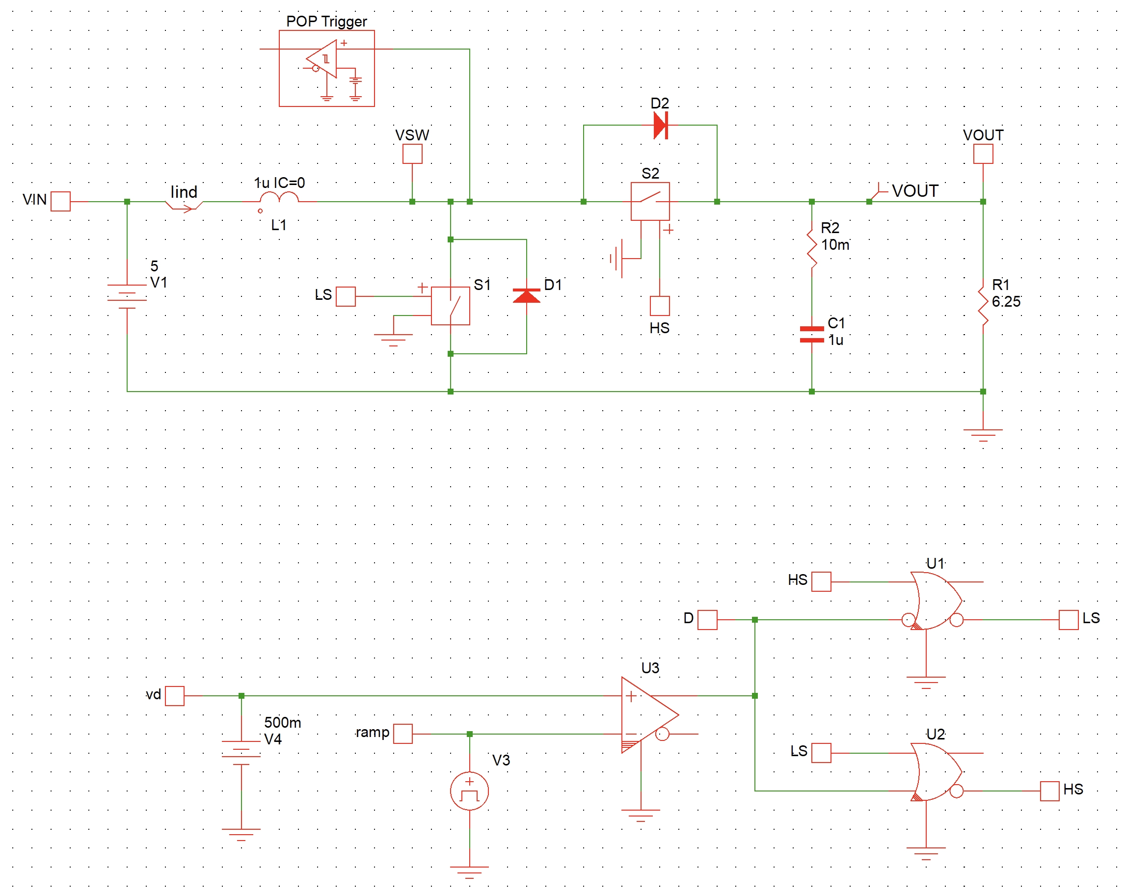 Boost power stage block diagram