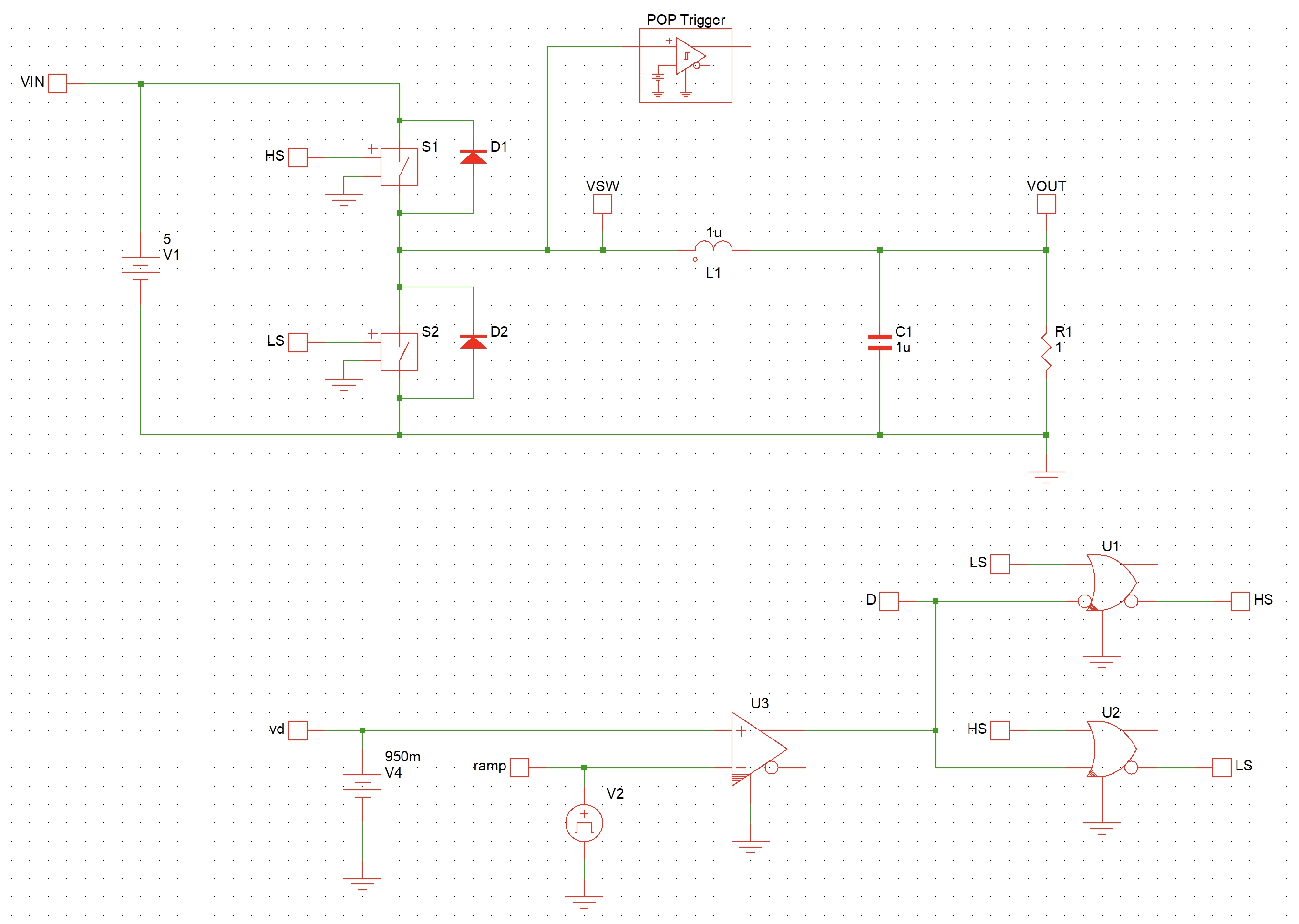 Buck power stage block diagram