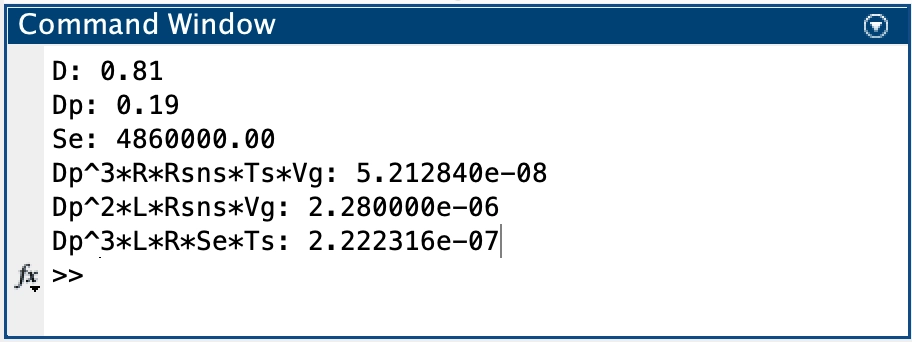 Gvc DC gain term analysis from Matlab