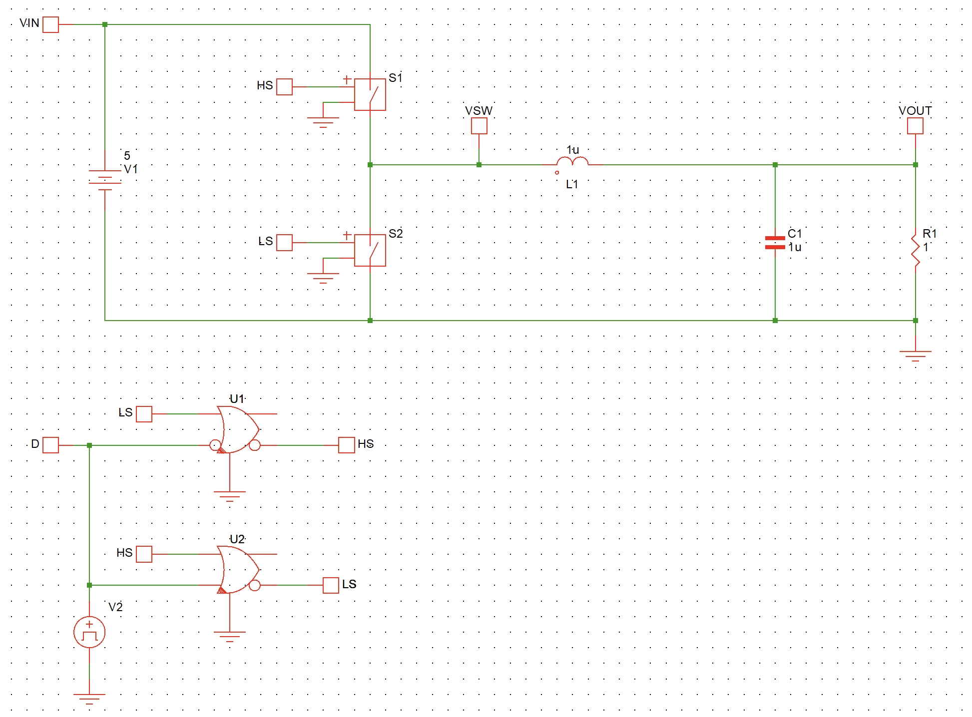Step 12 - connect NOR2 gate ground ref terminal to the actual ground