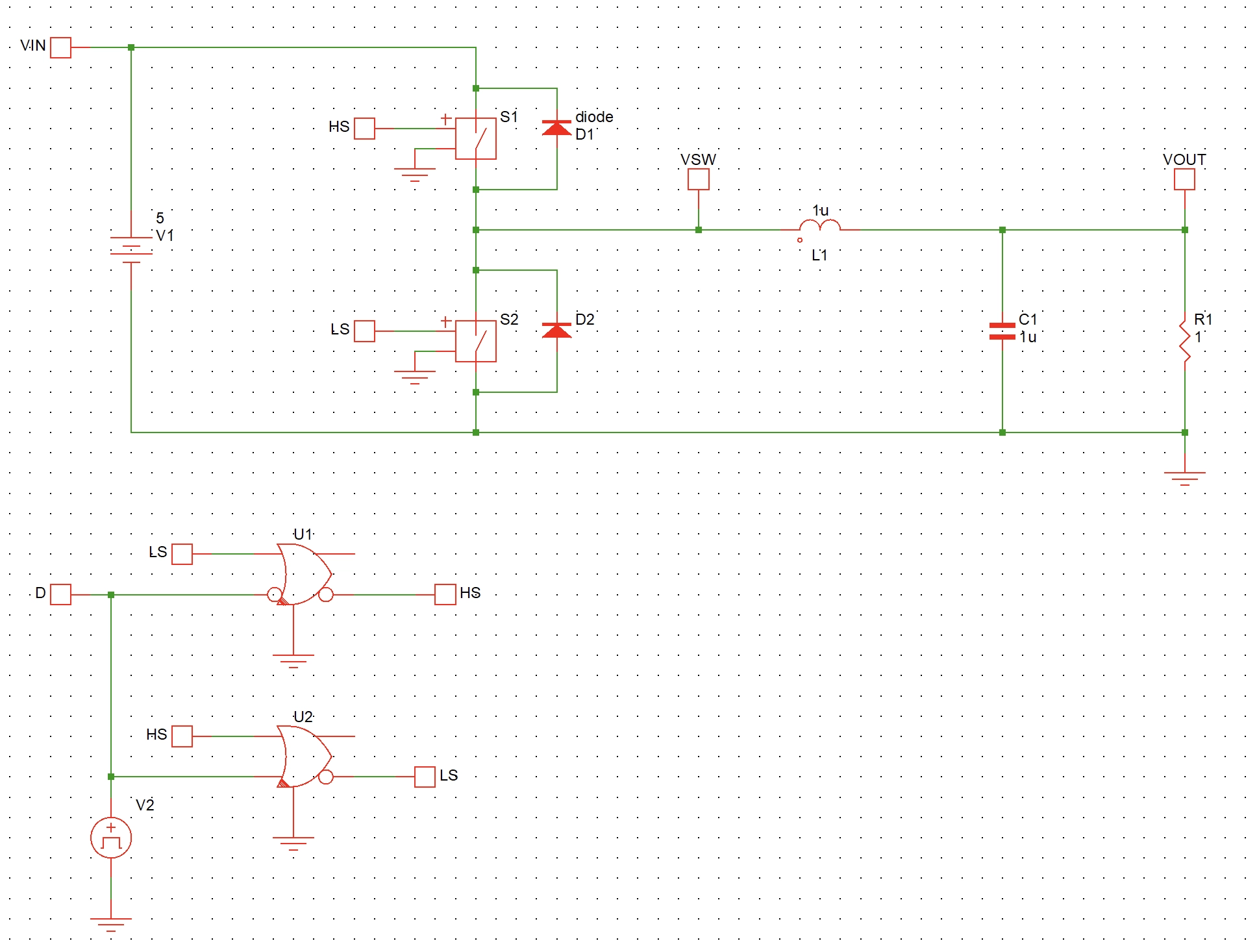 Step 17 - connect two diodes in parallel with S1 and S2 switch