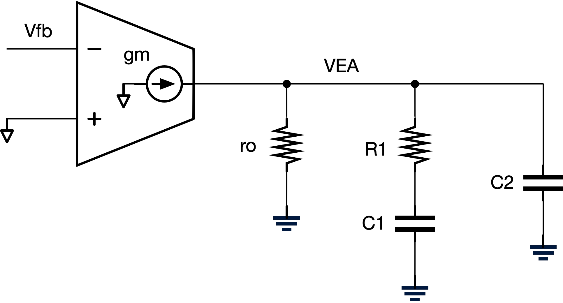 Type-II compensator block diagram - small signal model