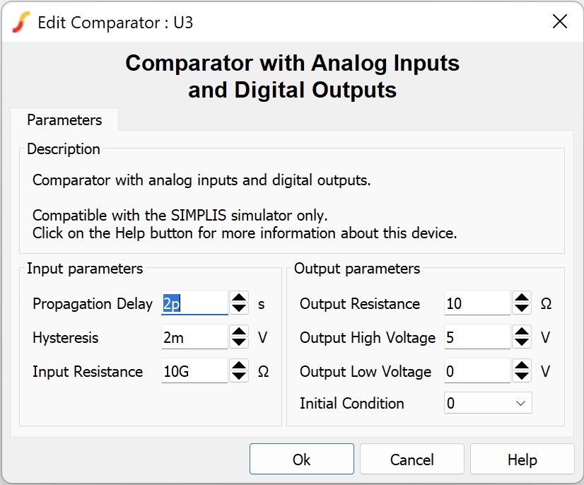 Comparator properties