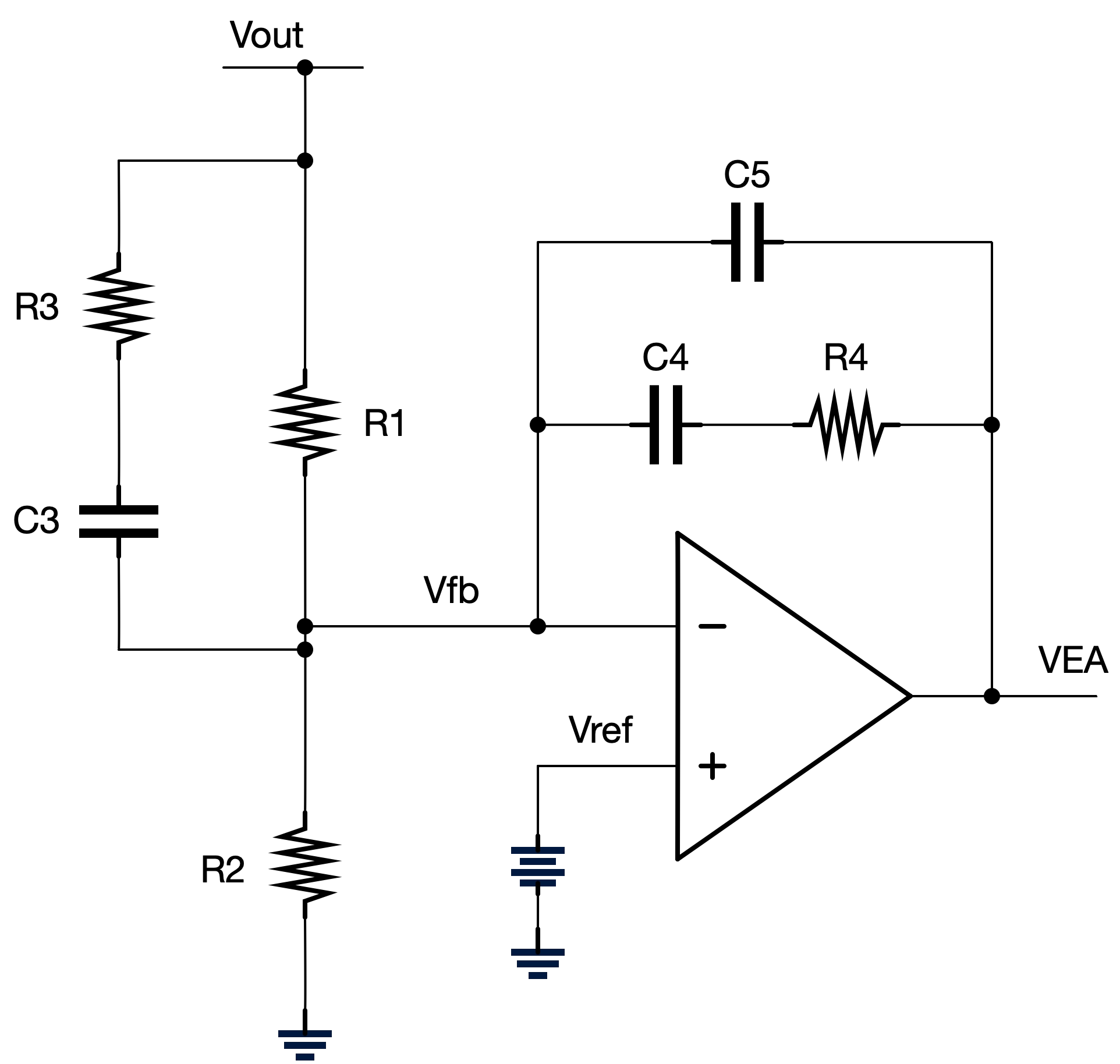Opamp based Type-III compensator